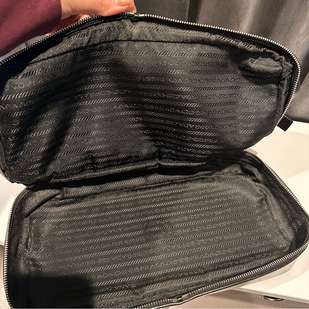 Prada Nylon Leather Satchel Bag - Picture 5 of 16